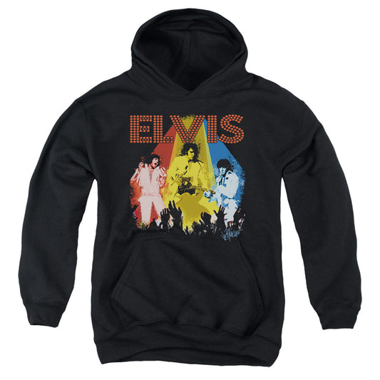 Elvis Presley Vegas Remembered Kids Youth Hoodie Black Officially Licensed
