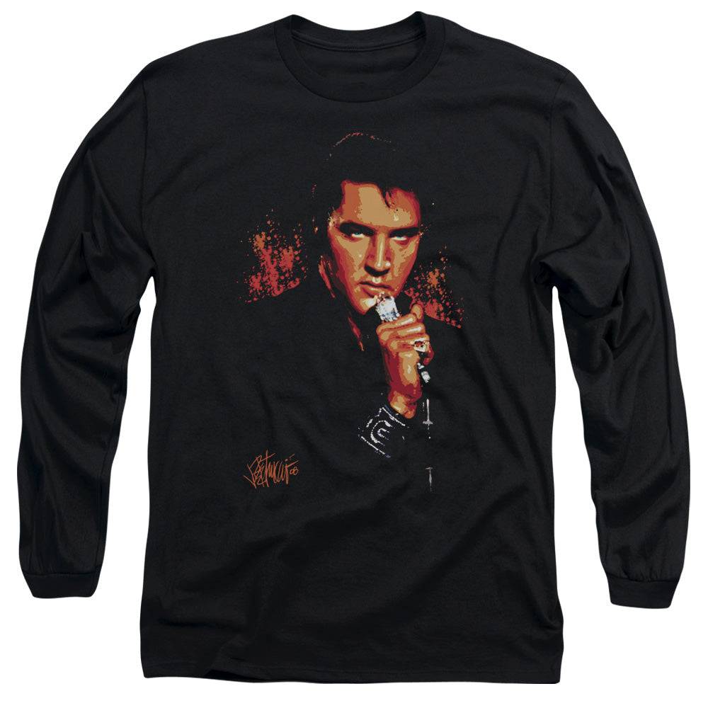 Elvis Presley Trouble Mens Long Sleeve Shirt Black Officially Licensed Officially Licensed