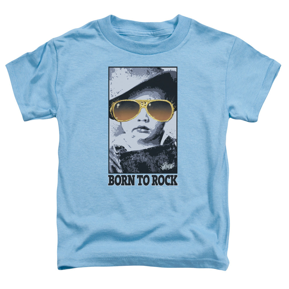 Elvis Presley Born to Rock Toddler Kids Youth T Shirt Carolina Blue Officially Licensed