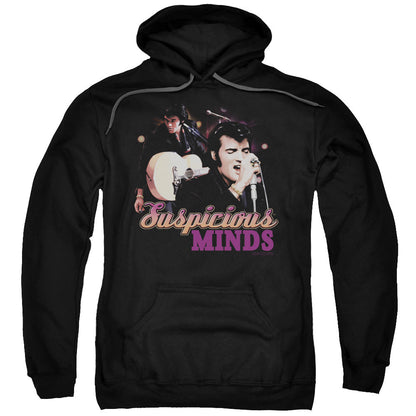 Elvis Presley Suspicious Minds Mens Hoodie Black Officially Licensed