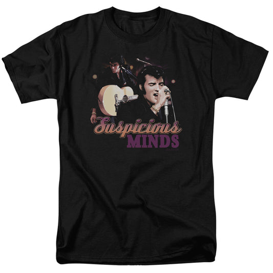 Elvis Presley Suspicious Minds Mens T Shirt Black Officially Licensed