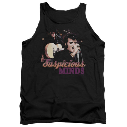 Elvis Presley Suspicious Minds Mens Tank Top Shirt Black Officially Licensed