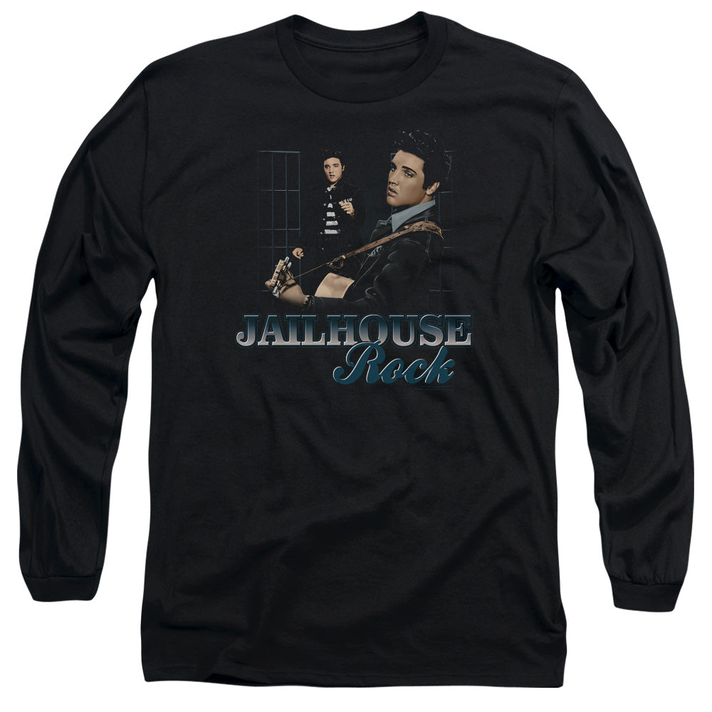 Elvis Presley Jailhouse Rock Mens Long Sleeve Shirt Black Officially Licensed Officially Licensed