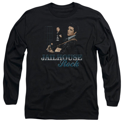 Elvis Presley Jailhouse Rock Mens Long Sleeve Shirt Black Officially Licensed Officially Licensed