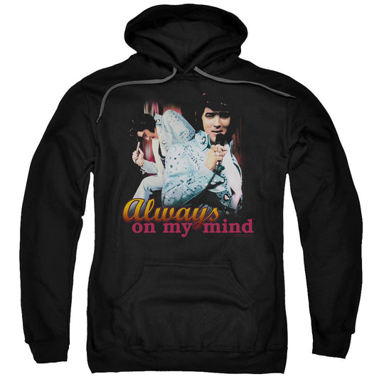 Elvis Presley Always On My Mind Mens Hoodie Black Officially Licensed