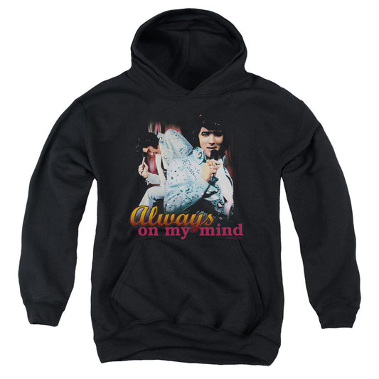 Elvis Presley Always on My Mind Kids Youth Hoodie Black Officially Licensed