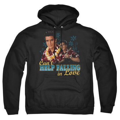 Elvis Presley Can'T Help Falling Mens Hoodie Black Officially Licensed