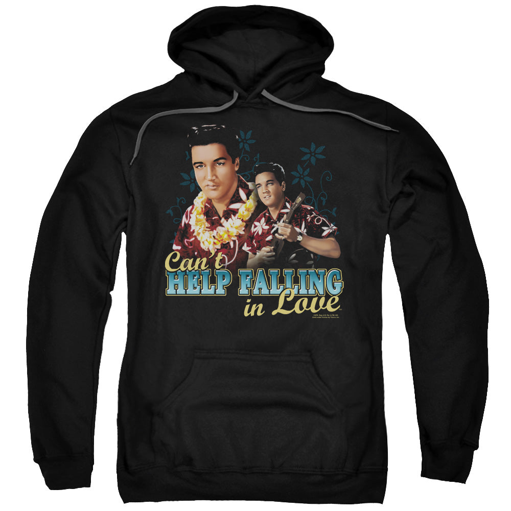 Elvis Presley Can'T Help Falling Mens Hoodie Black Officially Licensed