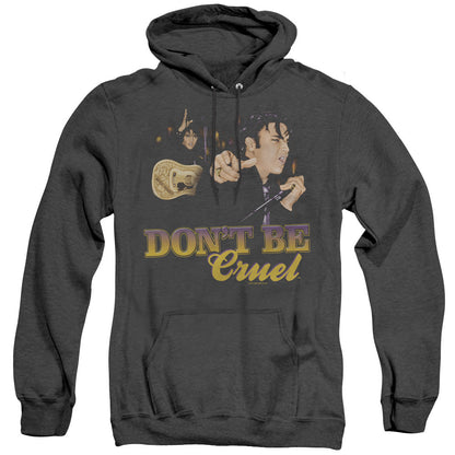 Elvis Presley Dont Be Cruel Heather Mens Hoodie Black Officially Licensed