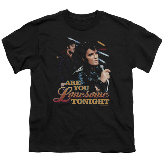 Elvis Presley Are You Lonesome Kids Youth T Shirt Black Officially Licensed