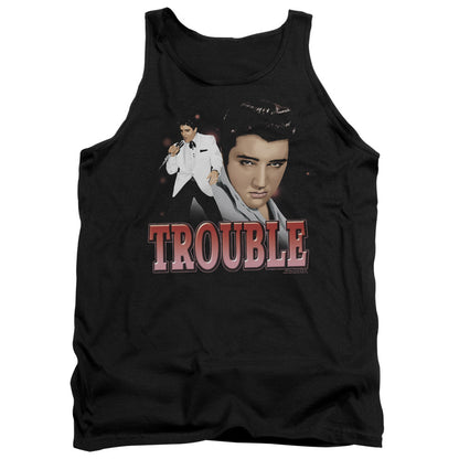 Elvis Presley Trouble Mens Tank Top Shirt Black Officially Licensed