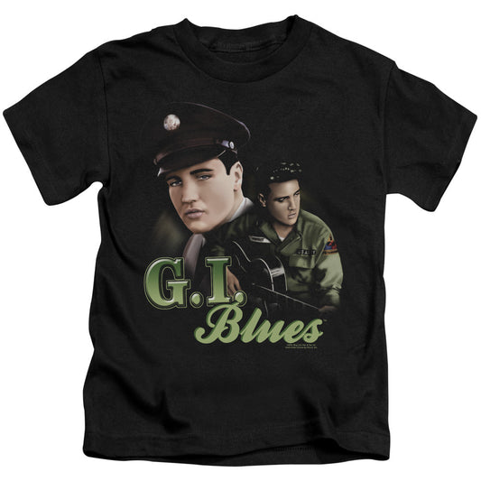 Elvis Presley G I Blues Juvenile Kids Youth T Shirt Black Officially Licensed
