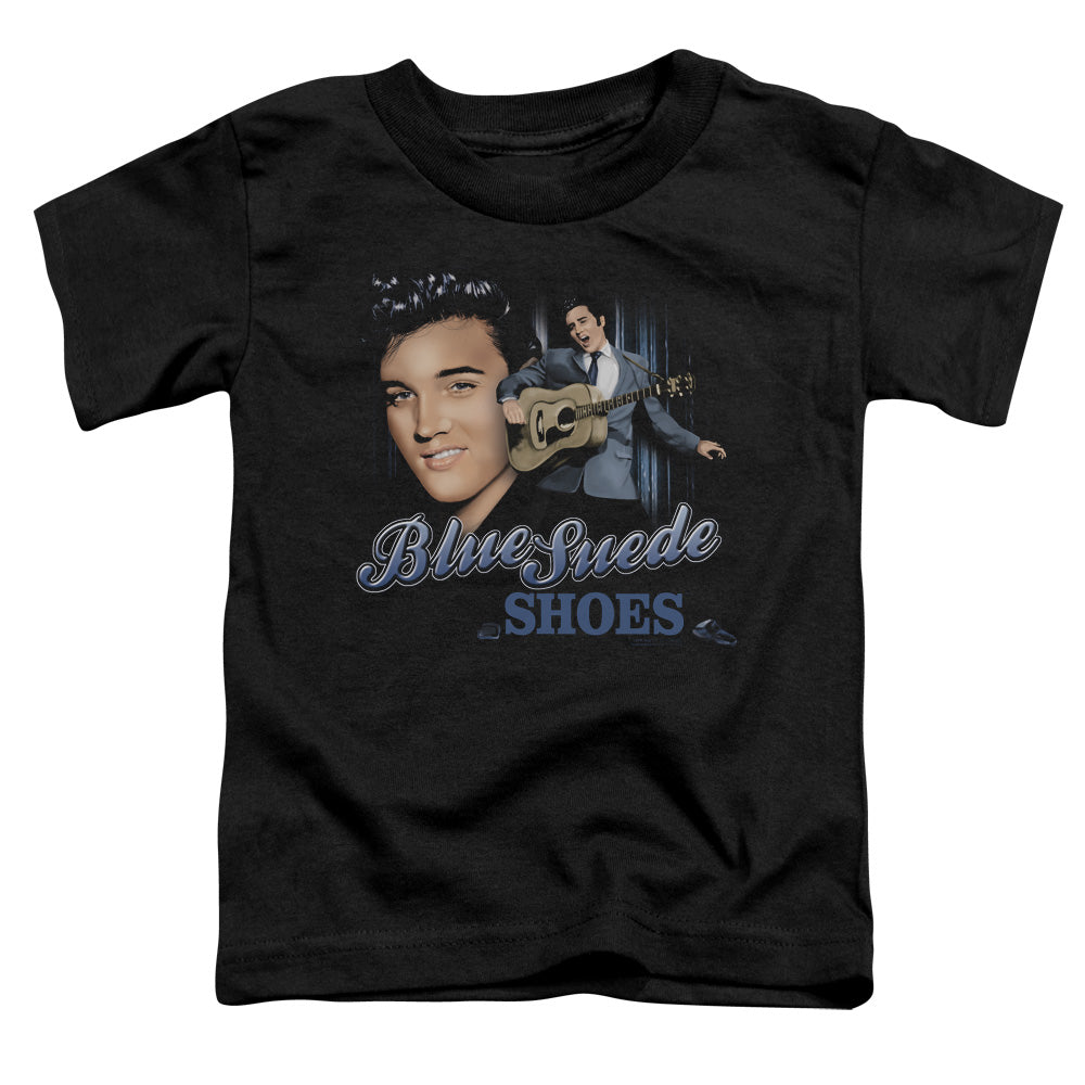 Elvis Presley Blue Suede Shoes Toddler Kids Youth T Shirt Black Officially Licensed