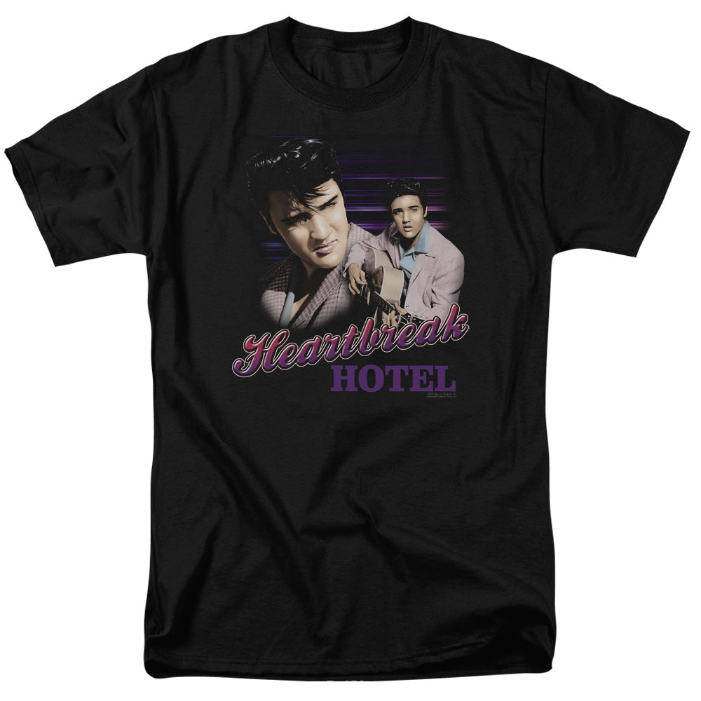 Elvis Presley Heartbreak Hotel Mens T Shirt Black Officially Licensed