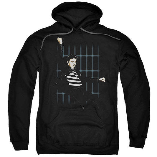Elvis Presley Blue Bars Mens Hoodie Black Officially Licensed