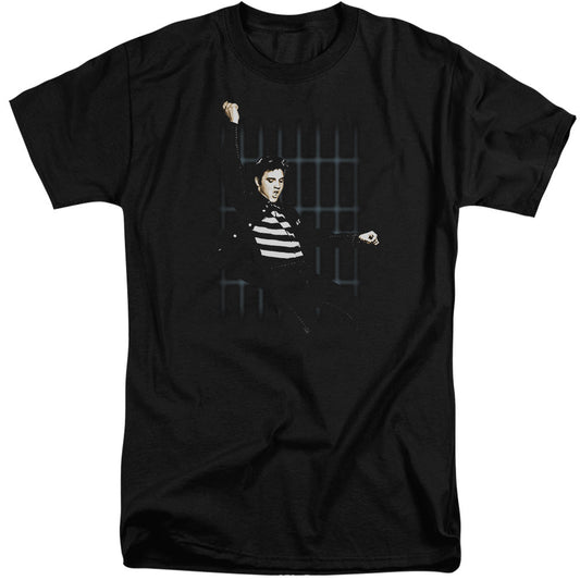 Elvis Presley Blue Bars Mens Tall T Shirt Black Officially Licensed