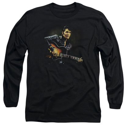 Elvis Presley 1968 Mens Long Sleeve Shirt Black Officially Licensed Officially Licensed