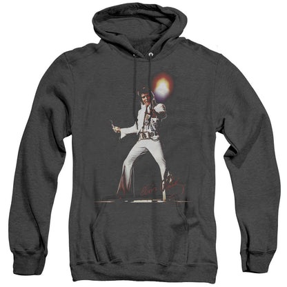 Elvis Presley Glorious Mens Heather Hoodie Black Officially Licensed