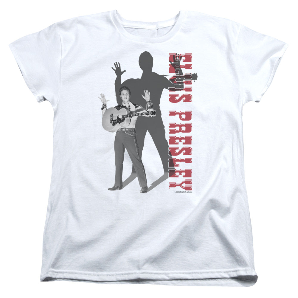 Elvis Presley Look No Hands Womens T Shirt White Officially Licensed