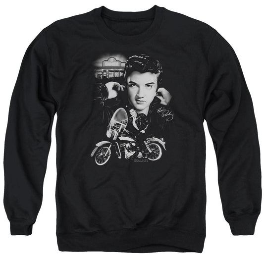 Elvis Presley The King Rides Again Mens Crewneck Sweatshirt Black