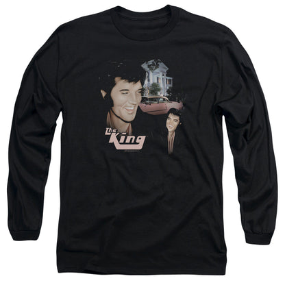 Elvis Presley Home Sweet Home Mens Long Sleeve Shirt Black Officially Licensed Officially Licensed