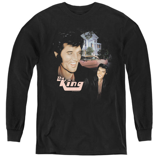 Elvis Presley Home Sweet Home Long Sleeve Kids Youth T Shirt Black Officially Licensed