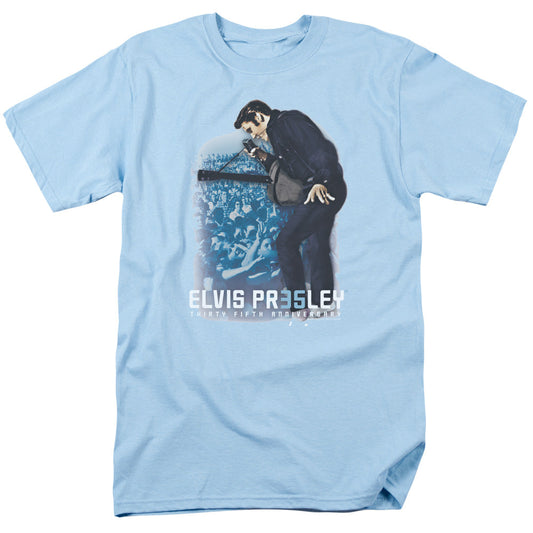 Elvis Presley 35Th Anniversary 3 Mens T Shirt Light Blue Officially Licensed