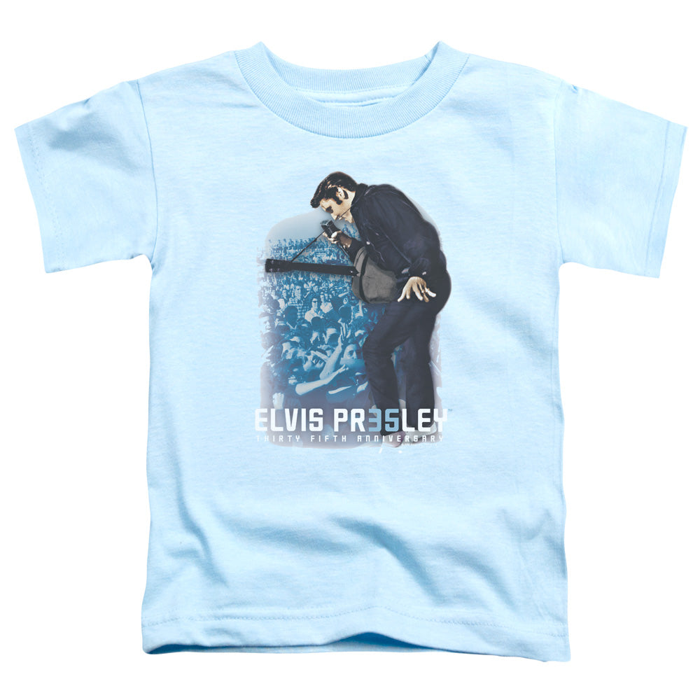 Elvis Presley 35th Anniversary 3 Toddler Kids Youth T Shirt Light Blue Officially Licensed