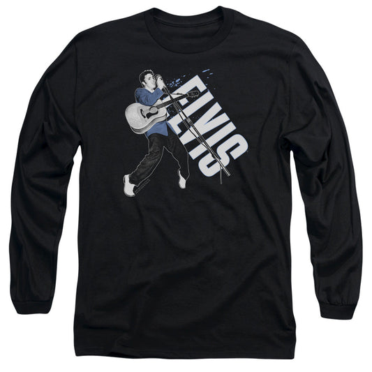Elvis Presley On His Toes Mens Long Sleeve Shirt Black Officially Licensed Officially Licensed