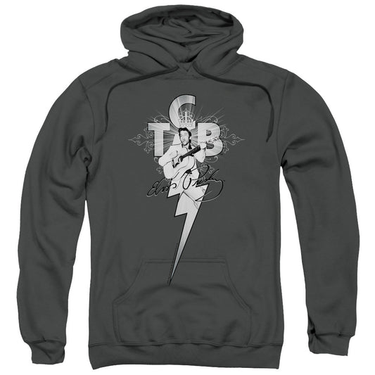 Elvis Presley Tcb Ornate Mens Hoodie Charcoal Officially Licensed