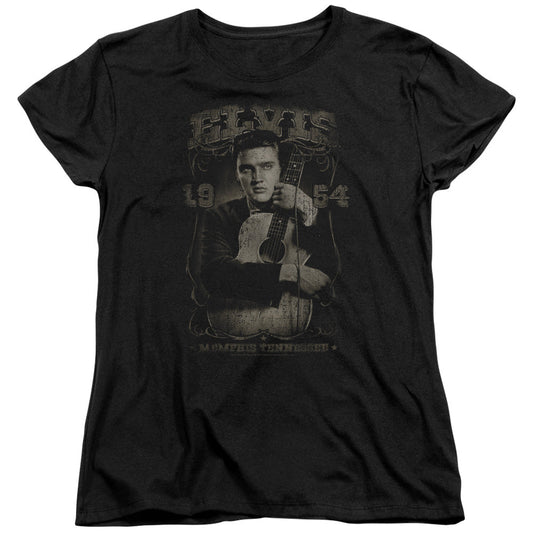 Elvis Presley 1954 Womens T Shirt Black Officially Licensed