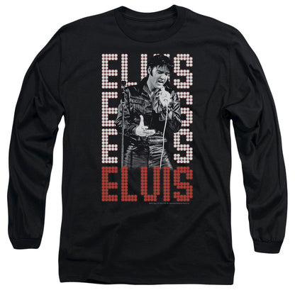 Elvis Presley 1968 Mens Long Sleeve Shirt Black Officially Licensed Officially Licensed