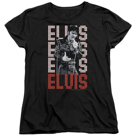Elvis Presley 1968 Womens T Shirt Black Officially Licensed