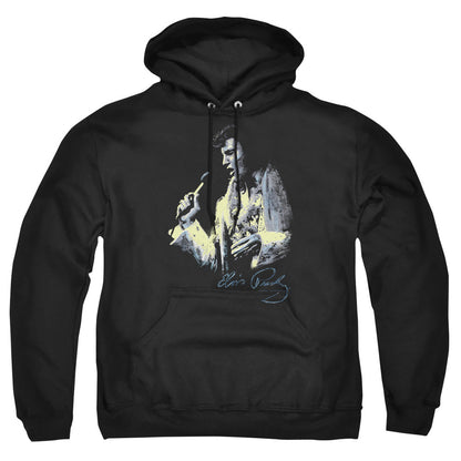 Elvis Presley Painted King Mens Hoodie Black Officially Licensed