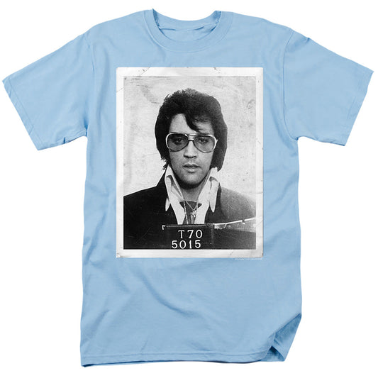 Elvis Presley Framed Mens T Shirt Light Blue Officially Licensed