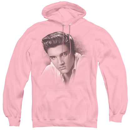 Elvis Presley The Stare Mens Hoodie Pink Officially Licensed