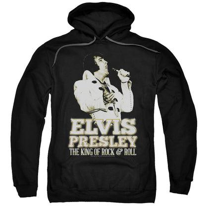 Elvis Presley Golden Mens Hoodie Black Officially Licensed