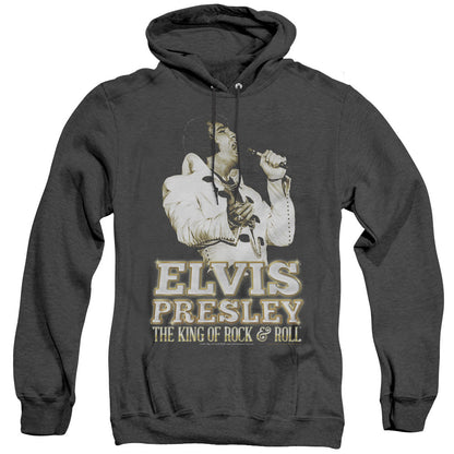 Elvis Presley Golden Heather Mens Hoodie Black Officially Licensed