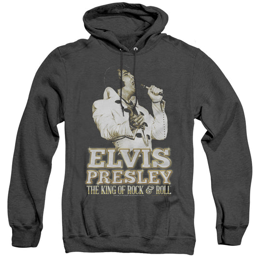 Elvis Presley Golden Heather Mens Hoodie Black Officially Licensed