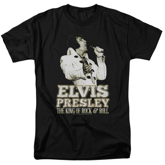 Elvis Presley Golden Mens T Shirt Black Officially Licensed