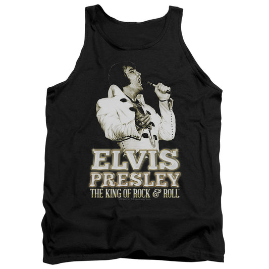 Elvis Presley Golden Mens Tank Top Shirt Black Officially Licensed