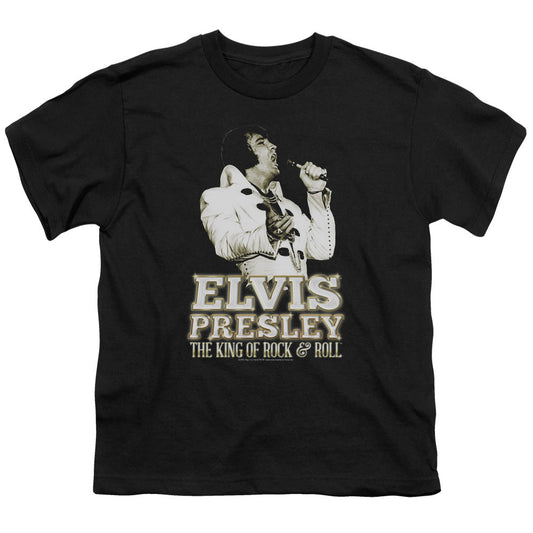 Elvis Presley Golden Kids Youth T Shirt Black Officially Licensed