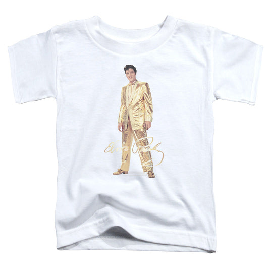 Elvis Presley Gold Lame Suit Toddler Kids Youth T Shirt White Officially Licensed