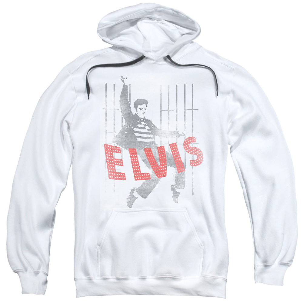 Elvis Presley Iconic Pose Mens Hoodie White Officially Licensed