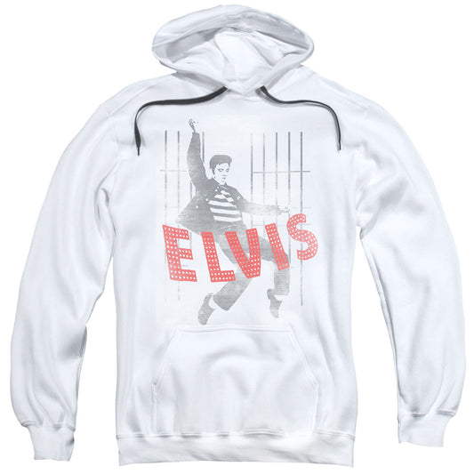 Elvis Presley Iconic Pose Mens Hoodie White Officially Licensed