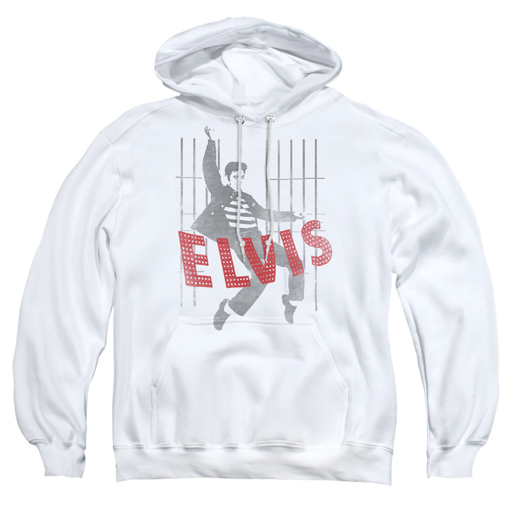 Elvis Presley Iconic Pose Mens Hoodie White Officially Licensed