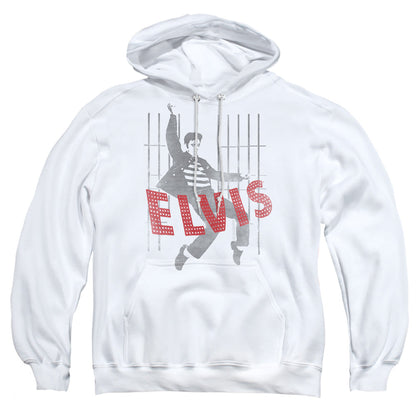 Elvis Presley Iconic Pose Mens Hoodie White Officially Licensed