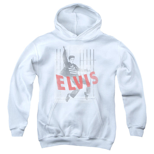 Elvis Presley Iconic Pose Kids Youth Hoodie White Officially Licensed