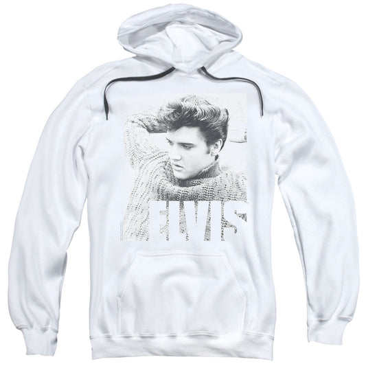 Elvis Presley Relaxing Mens Hoodie White Officially Licensed