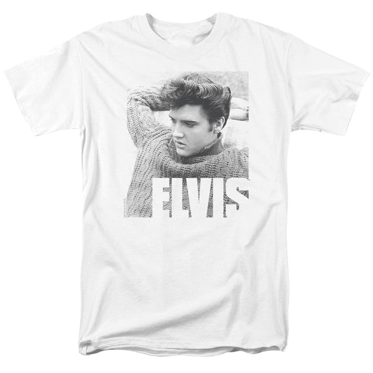 Elvis Presley Relaxing Mens T Shirt White Officially Licensed